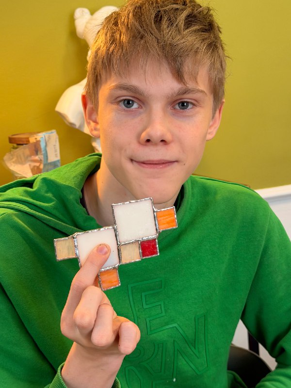 Витраж Minecraft: фотография с мастер-класса 7